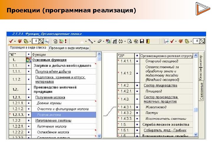 Проекции (программная реализация) 