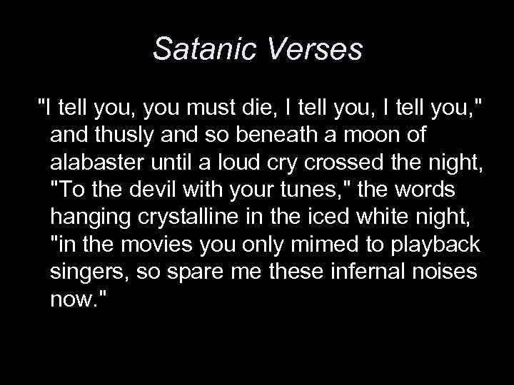 Satanic Verses 
