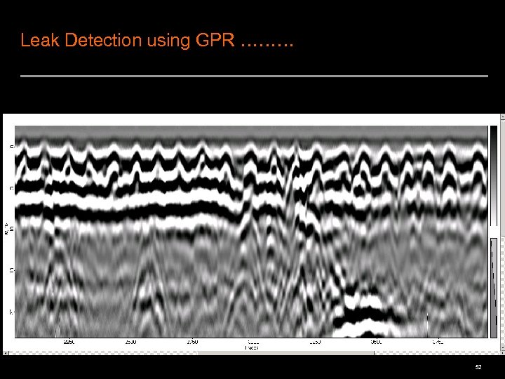 Leak Detection using GPR ……… 52 