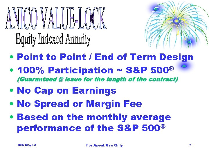  • Point to Point / End of Term Design • 100% Participation ~