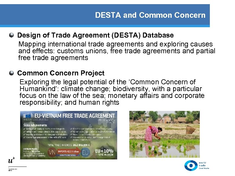 DESTA and Common Concern Design of Trade Agreement (DESTA) Database Mapping international trade agreements