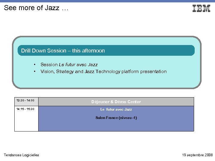 See more of Jazz … Drill Down Session – this afternoon • • Session