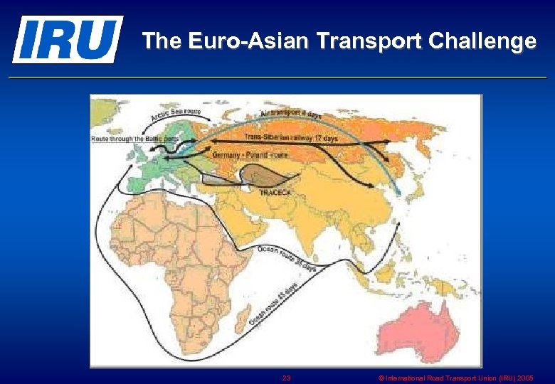 The Euro-Asian Transport Challenge 23 © International Road Transport Union (IRU) 2005 