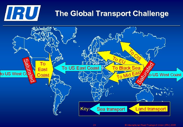 The Global Transport Challenge To US East Coast Key: To E U To Black