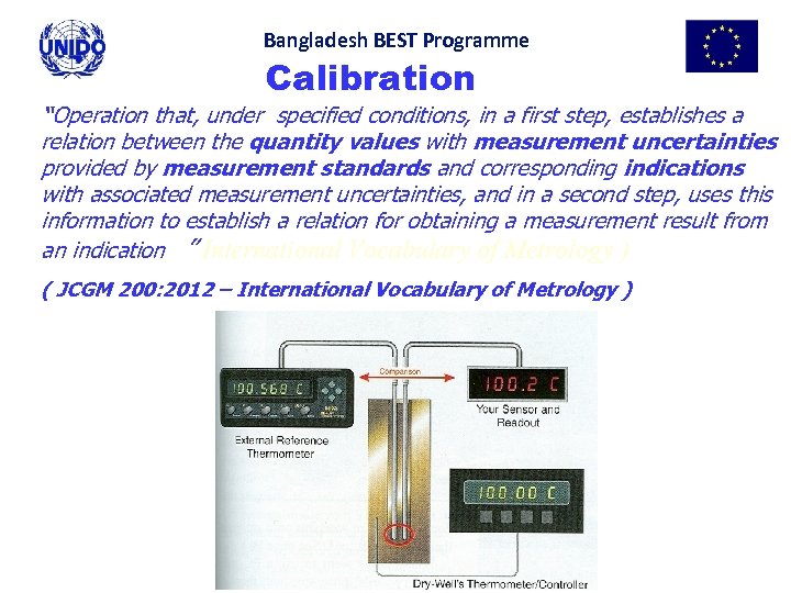 Bangladesh BEST Programme Calibration “Operation that, under specified conditions, in a first step, establishes