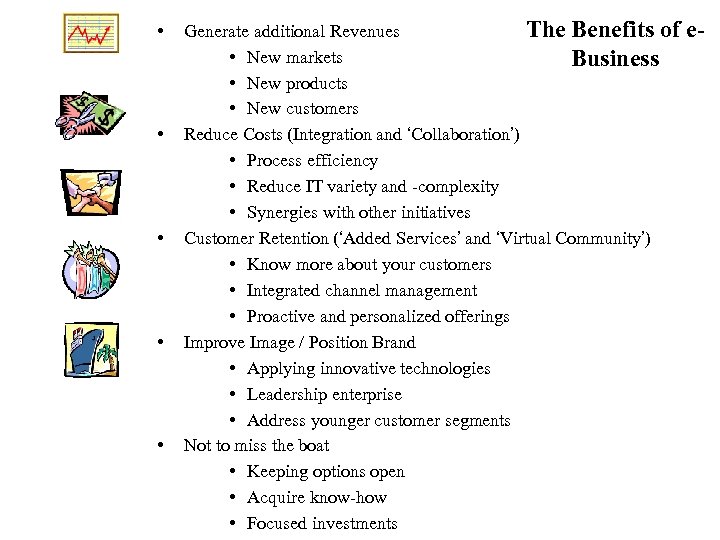  • • • Generate additional Revenues The Benefits of • New markets Business