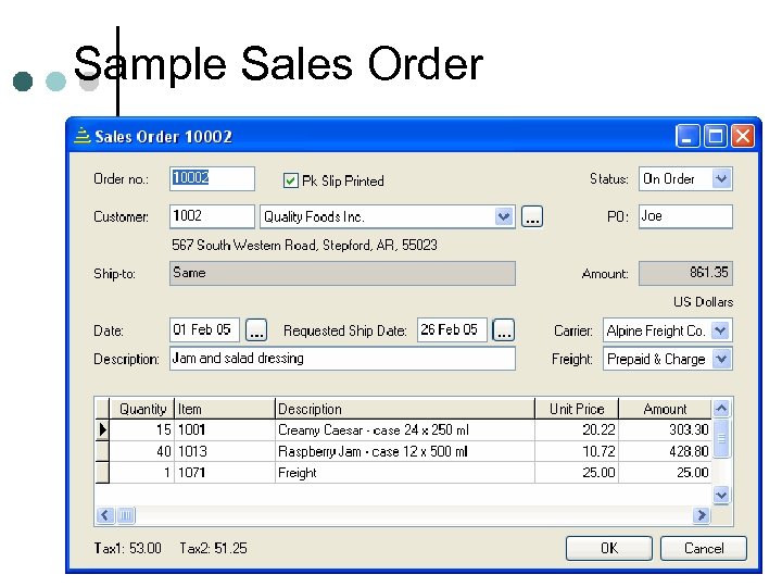 Sample Sales Order 49 