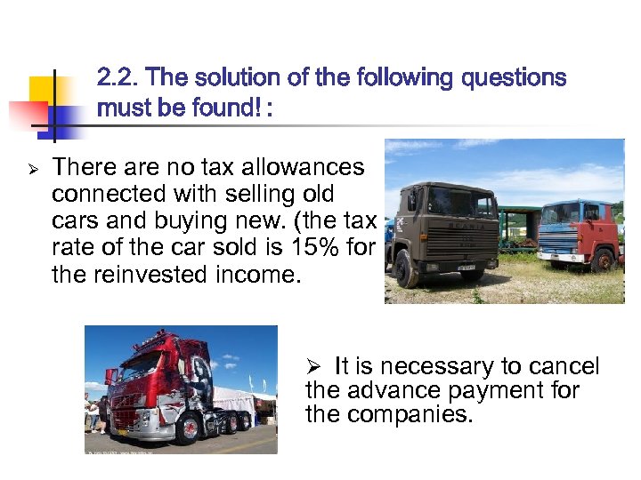 2. 2. The solution of the following questions must be found! : Ø There