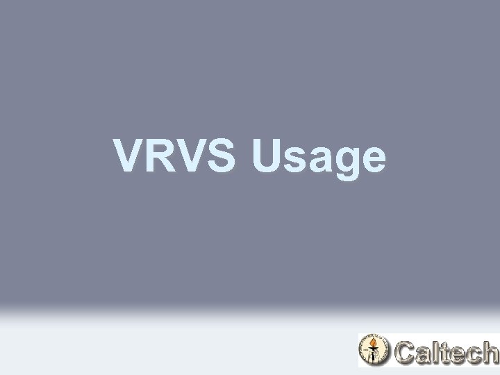VRVS Usage 