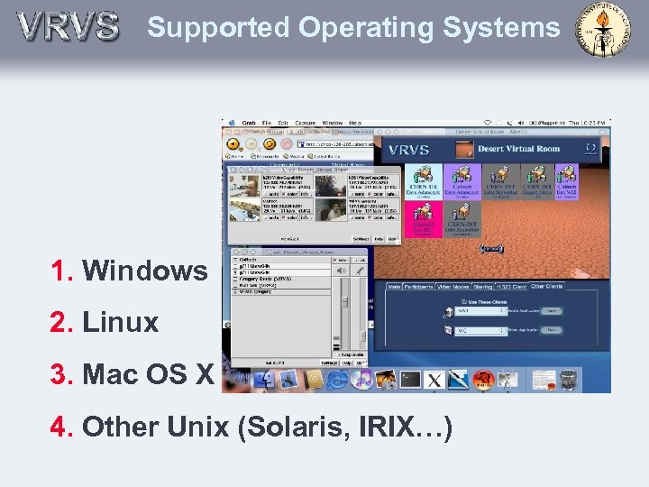 Supported Operating Systems 1. Windows 2. Linux 3. Mac OS X 4. Other Unix