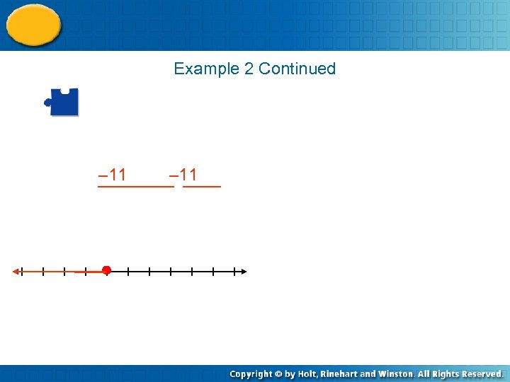 Example 2 Continued – 11 