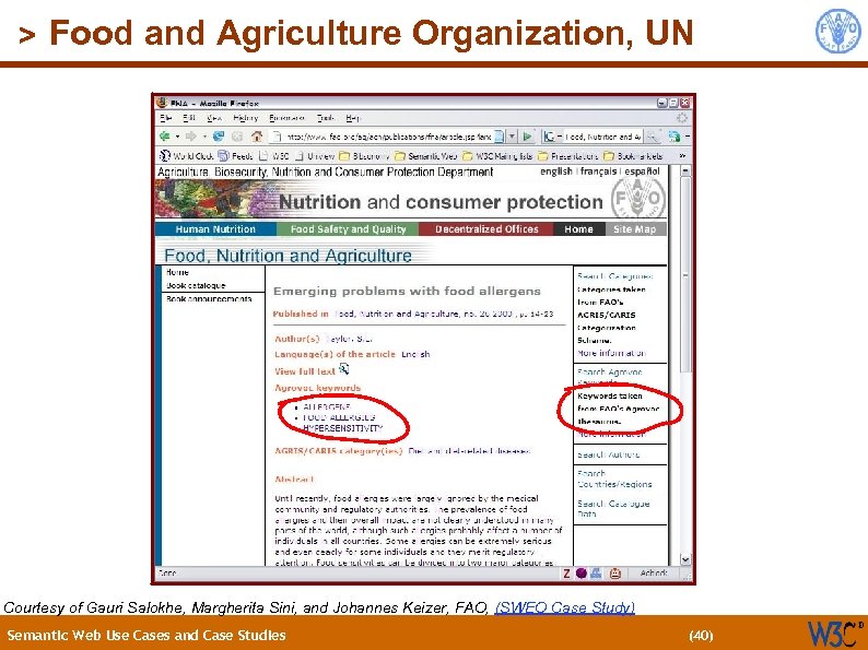 > Food and Agriculture Organization, UN Courtesy of Gauri Salokhe, Margherita Sini, and Johannes