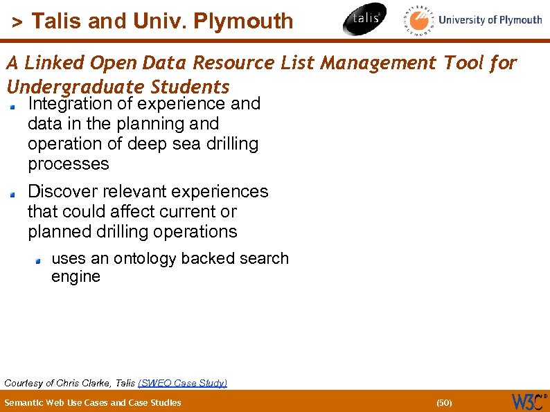 (50) > Talis and Univ. Plymouth A Linked Open Data Resource List Management Tool
