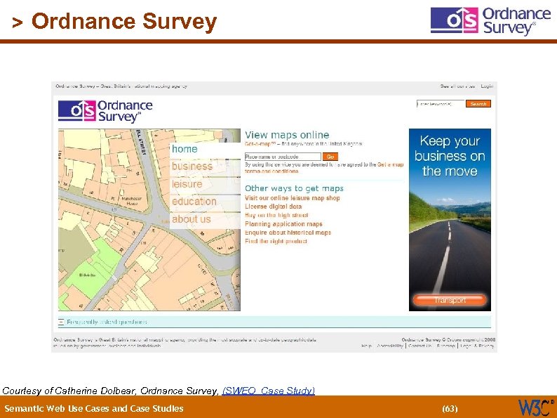(63) > Ordnance Survey Courtesy of Catherine Dolbear, Ordnance Survey, (SWEO Case Study) Semantic