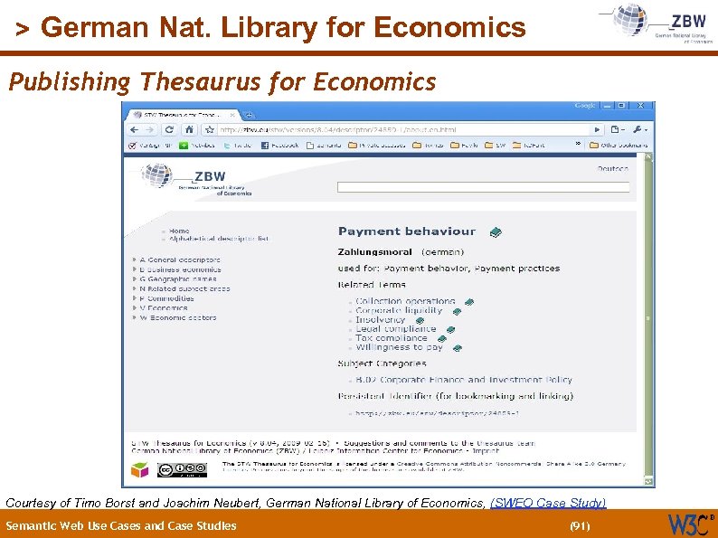 (91) > German Nat. Library for Economics Publishing Thesaurus for Economics Courtesy of Timo