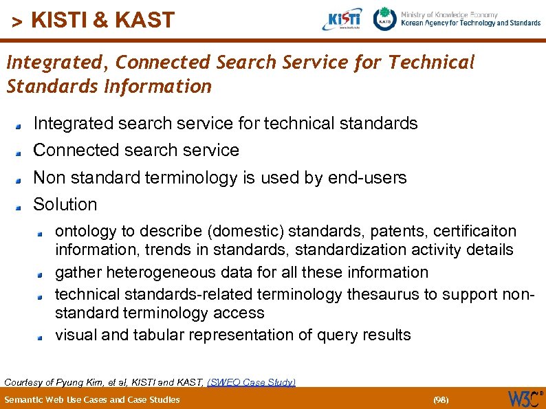 (98) > KISTI & KAST Integrated, Connected Search Service for Technical Standards Information Integrated