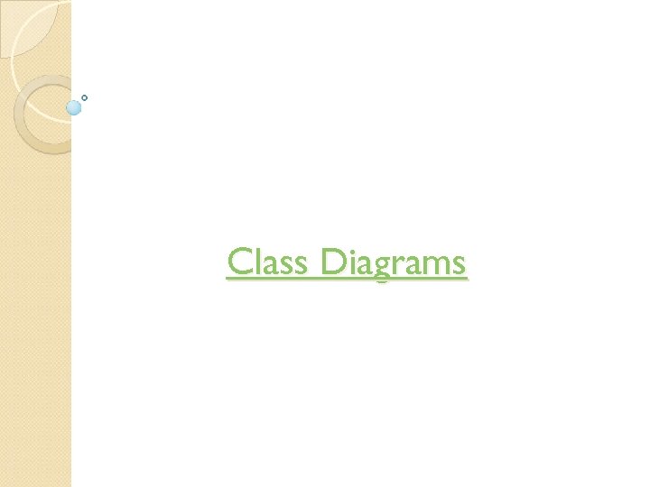 Class Diagrams 