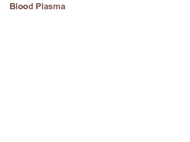 Blood Plasma 