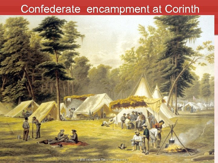 Confederate encampment at Corinth 