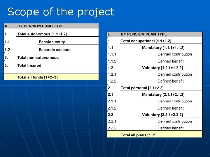 Scope of the project 