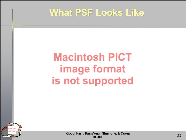 What PSF Looks Like Good, Harn, Kame'enui, Simmons, & Coyne © 2003 55 