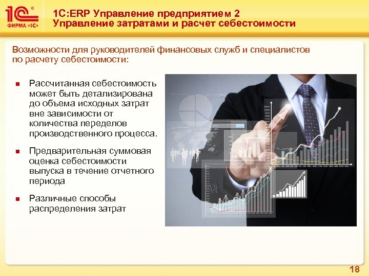 1 С: ERP Управление предприятием 2 Управление затратами и расчет себестоимости Возможности для руководителей