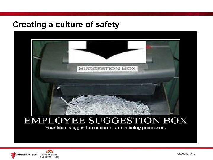 Creating a culture of safety 