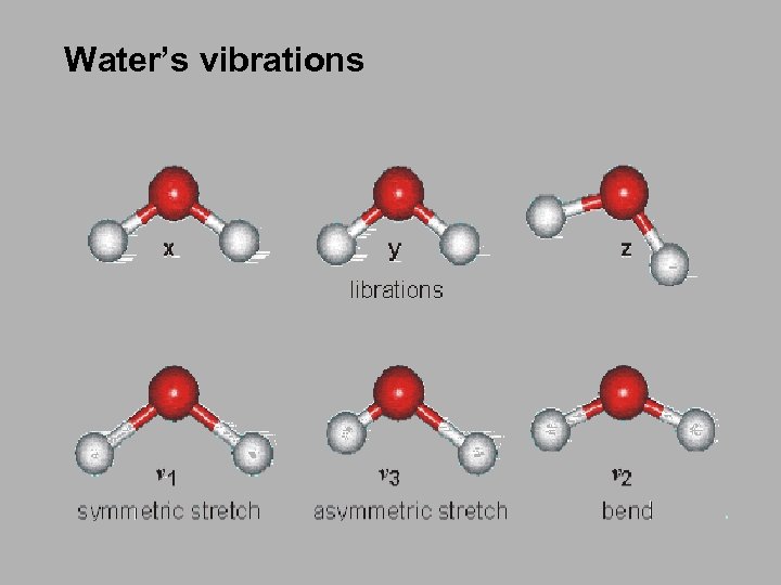 Water’s vibrations 