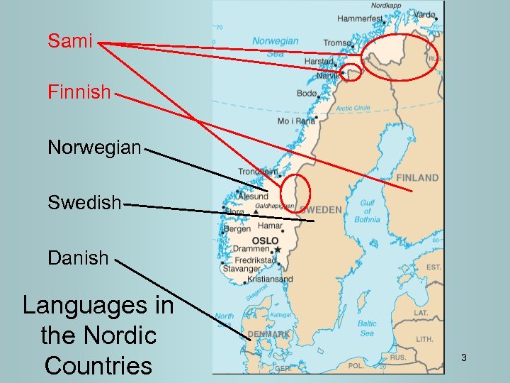 Sami Finnish Norwegian Swedish Danish Languages in the Nordic Countries 3 