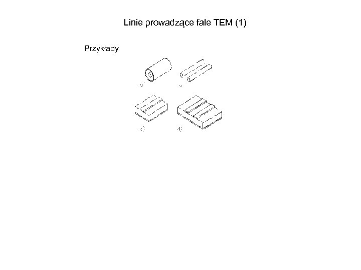 Linie prowadzące fale TEM (1) Przykłady 