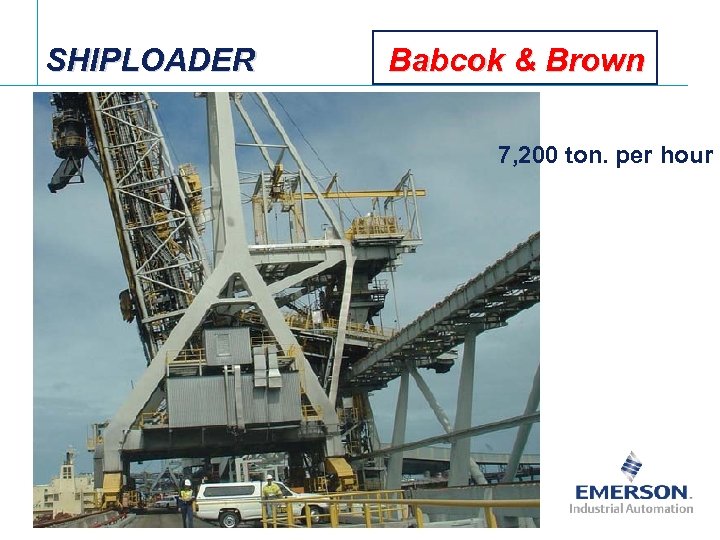 SHIPLOADER Babcok & Brown 7, 200 ton. per hour 