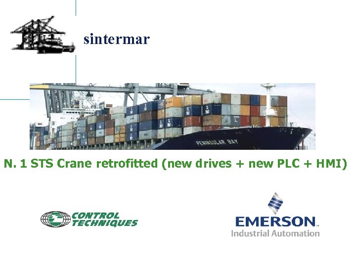 sintermar N. 1 STS Crane retrofitted (new drives + new PLC + HMI) 