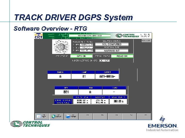 TRACK DRIVER DGPS System Software Overview - RTG 