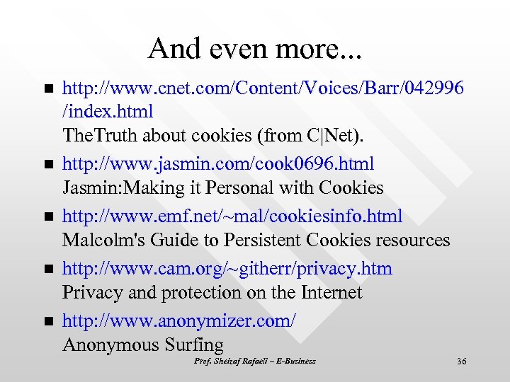 And even more. . . n n n http: //www. cnet. com/Content/Voices/Barr/042996 /index. html