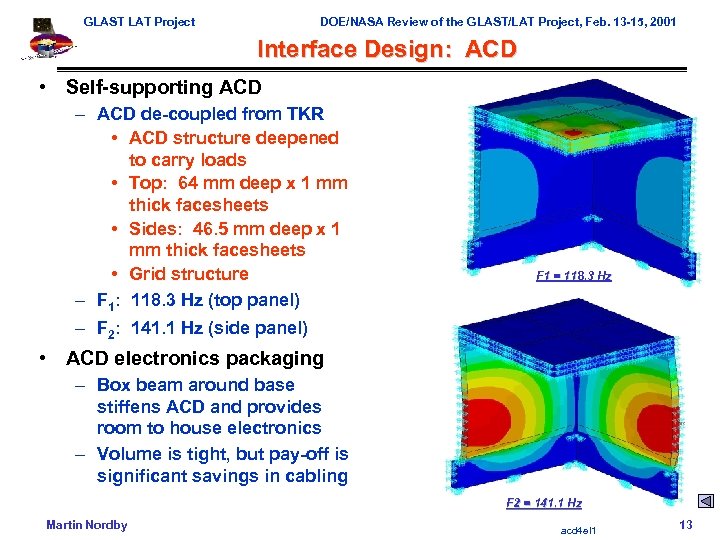 GLAST LAT Project DOE/NASA Review of the GLAST/LAT Project, Feb. 13 -15, 2001 Interface