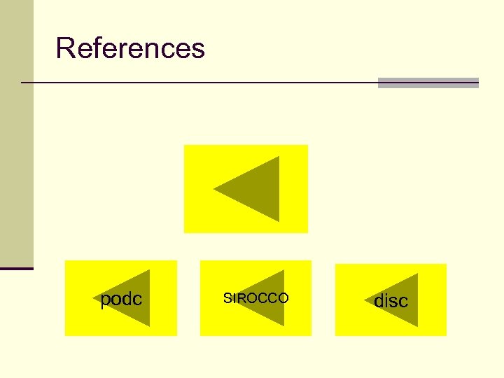 References podc SIROCCO disc 