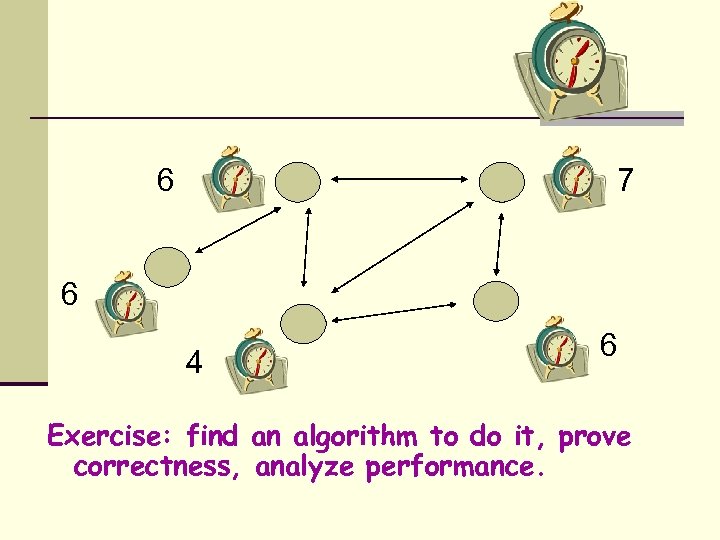 6 7 6 4 6 Exercise: find an algorithm to do it, prove correctness,