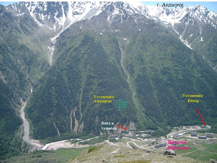г. Андырчи Установка Ковер Вход в туннель Поселок Нейтрино Neutrino village 