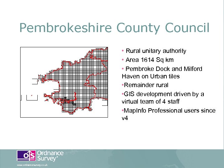 Pembrokeshire County Council • Rural unitary authority • Area 1614 Sq km • Pembroke