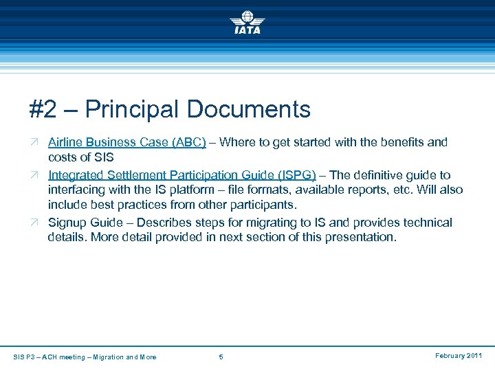 #2 – Principal Documents Ö Airline Business Case (ABC) – Where to get started