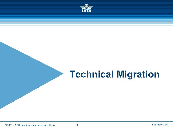 Technical Migration SIS P 3 – ACH meeting – Migration and More 9 February