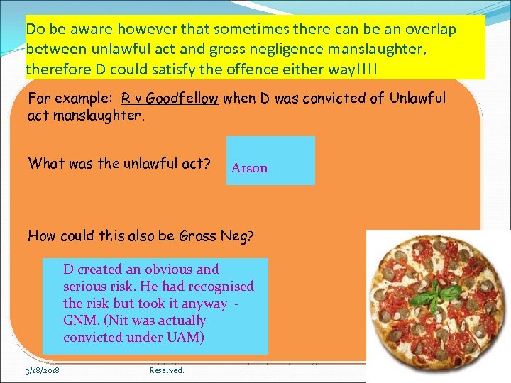 Do be aware however that sometimes there can be an overlap between unlawful act