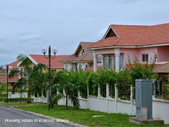 Housing estate in in accra, Ghana 
