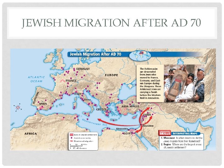 JEWISH MIGRATION AFTER AD 70 