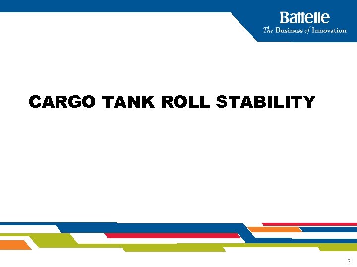 CARGO TANK ROLL STABILITY 21 