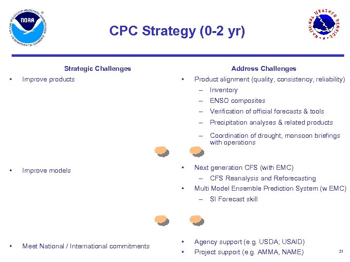 CPC Strategy (0 -2 yr) Strategic Challenges • Improve products Address Challenges • Product