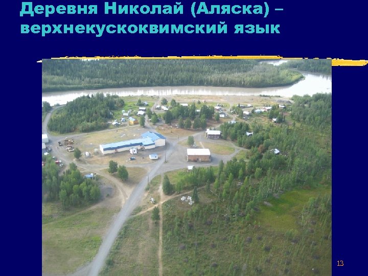 Деревня Николай (Аляска) – верхнекускоквимский язык 13 