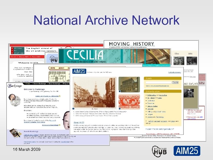 National Archive Network 16 March 2009 
