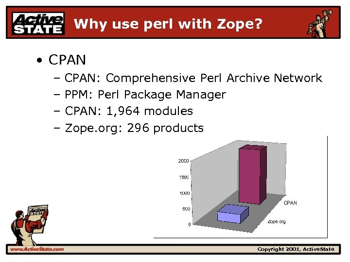 Why use perl with Zope? • CPAN – CPAN: Comprehensive Perl Archive Network –