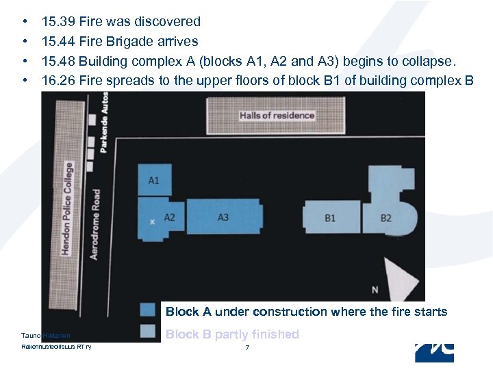  • • 15. 39 Fire was discovered 15. 44 Fire Brigade arrives 15.